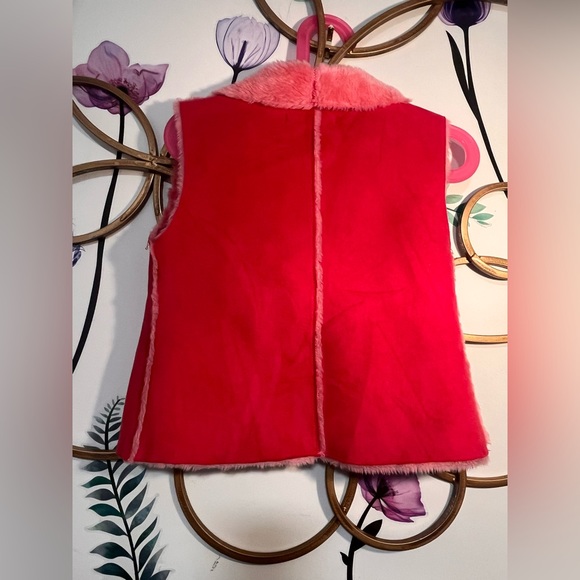 Pink Embroidered Kids Vest - Picture 5 of 8